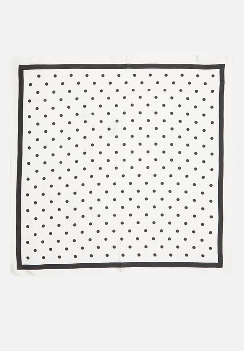 Superbalist - Polka dot neckerchief - black & white