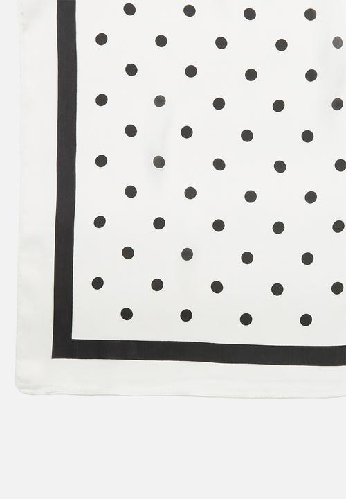 Superbalist - Polka dot neckerchief - black & white