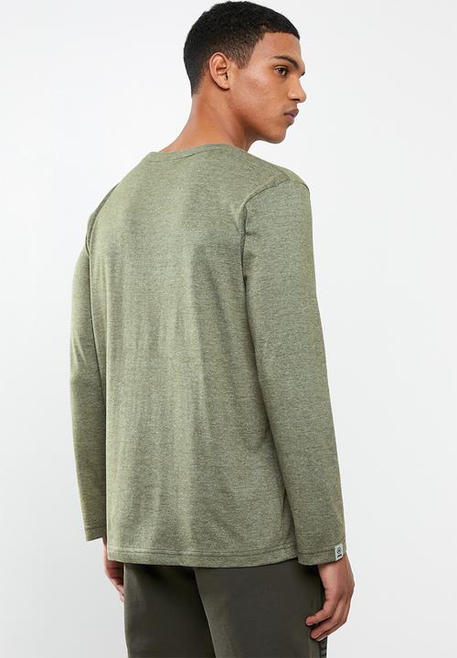 JEEP - Script long sleeve tee - khaki green