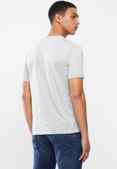 Ben Sherman - ESSENTIAL TEE V-NECK - GREY MELANGE