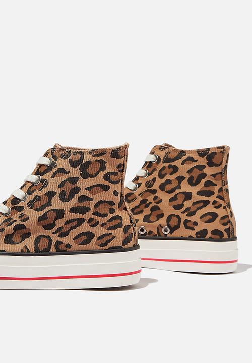 Cotton On - Britt retro high top - brown 