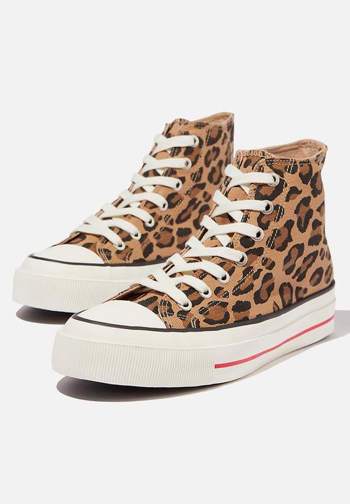 Cotton On - Britt retro high top - brown 