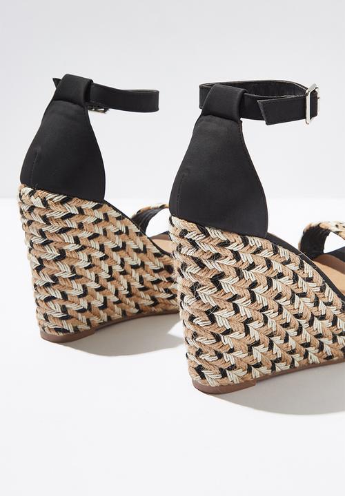 Cotton On - Amethyst espadrille wedge  - multi black