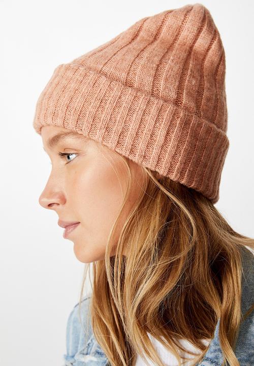 Rubi - Willa wide rib beanie - cork