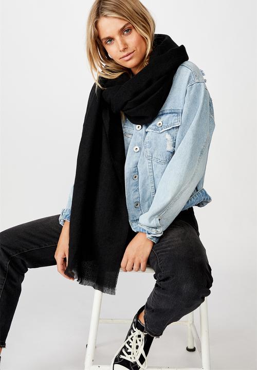 Rubi - Mya mid weight scarf - black