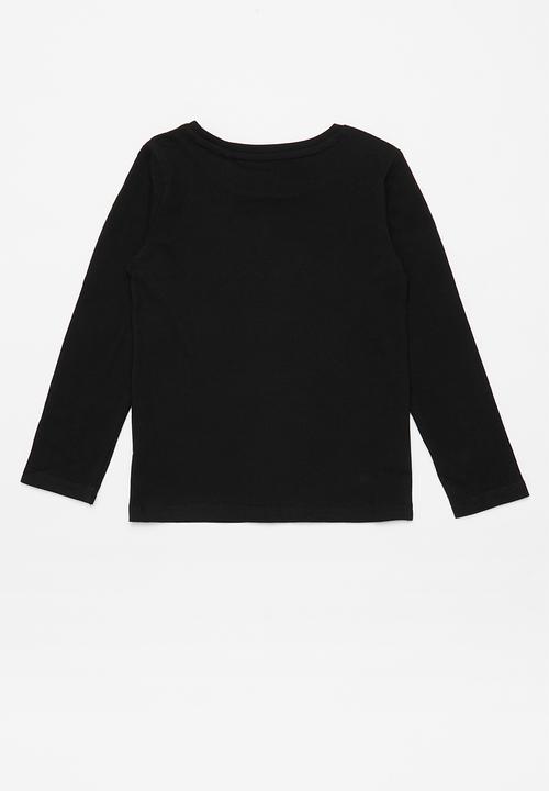 GUESS - Long sleeve Guess Cadey tee - black