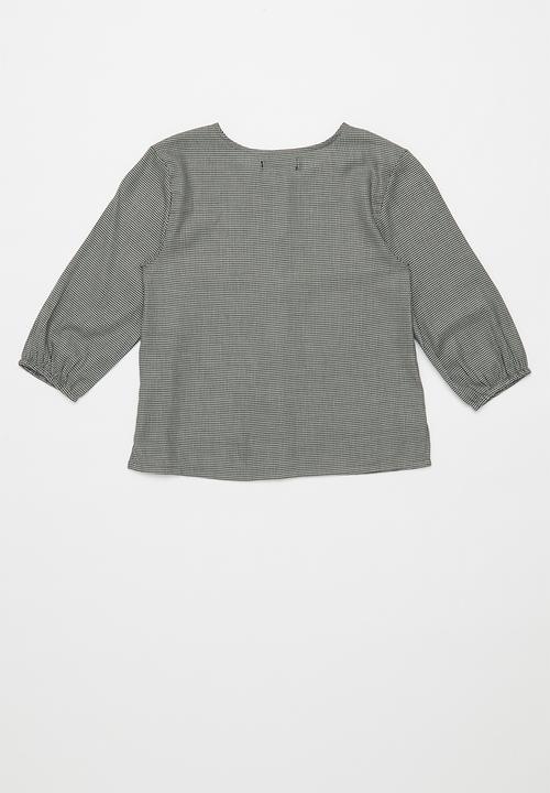 POLO - Girls Chelsea blouse - black & white