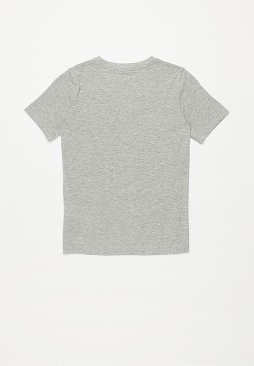 Converse - Converse stack wordmark graph tee- grey