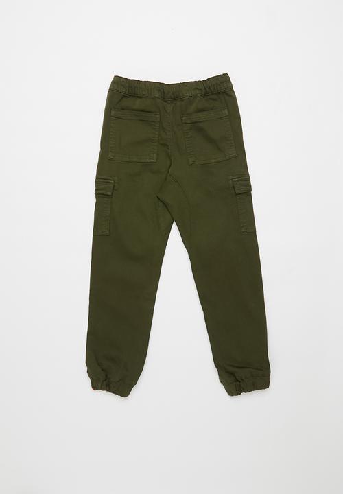 POLO - Boys Keegan cargo jogger - khaki