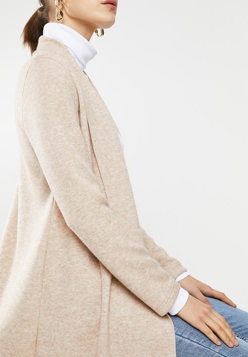 VELVET - Midi robe cardi - oatmeal