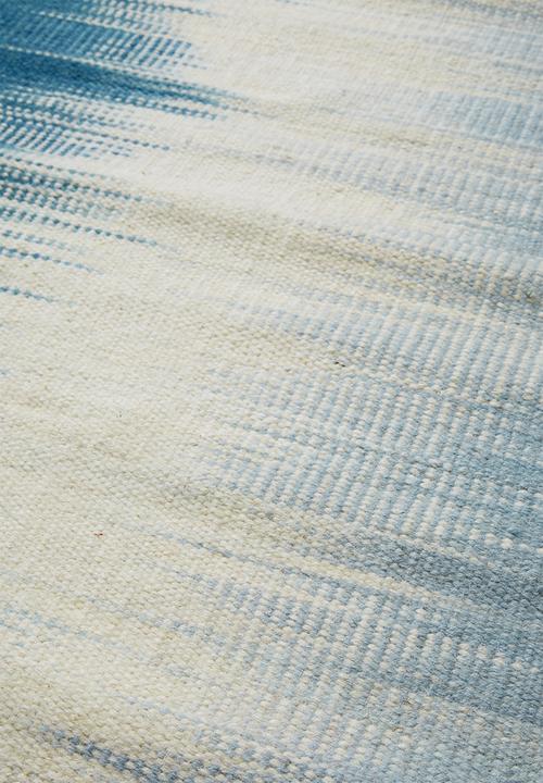 Sixth Floor - Morgan woven wool runner - blue