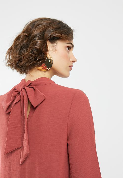VELVET - Tiered maxi dress - spiced apple