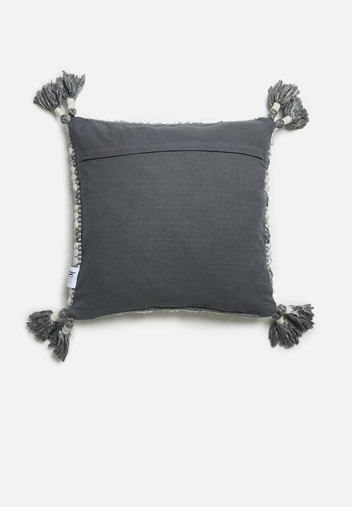 Sixth Floor - Thatch cushion cover - grey