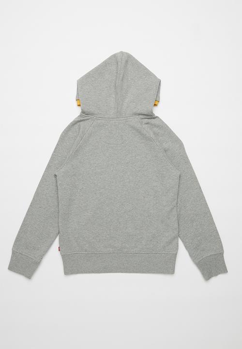 Levi’s® - Levi's boys varsity logo double pullover hoodie - grey