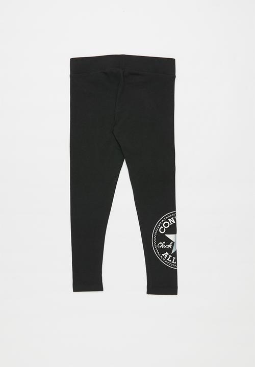 Converse - Converse oversized chuck patch legging - black