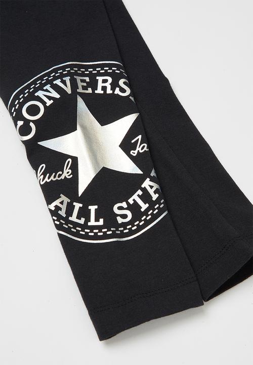 Converse - Converse oversized chuck patch legging - black