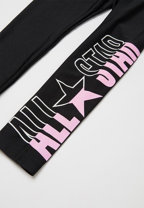 Converse - Converse girls all star multi legging - black