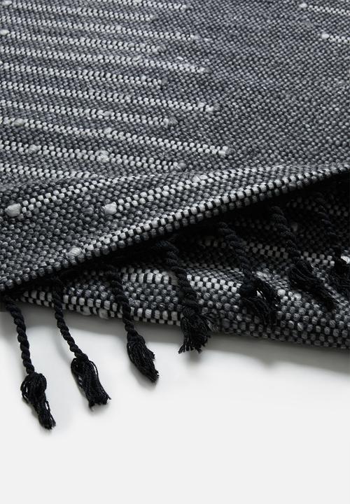Sixth Floor - Waves woven rug - grey