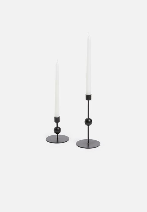 Sixth Floor - Satsuki candle holder set - black