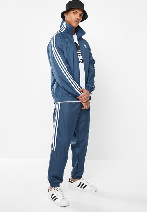 adidas Originals - Lock up track pants - blue & white