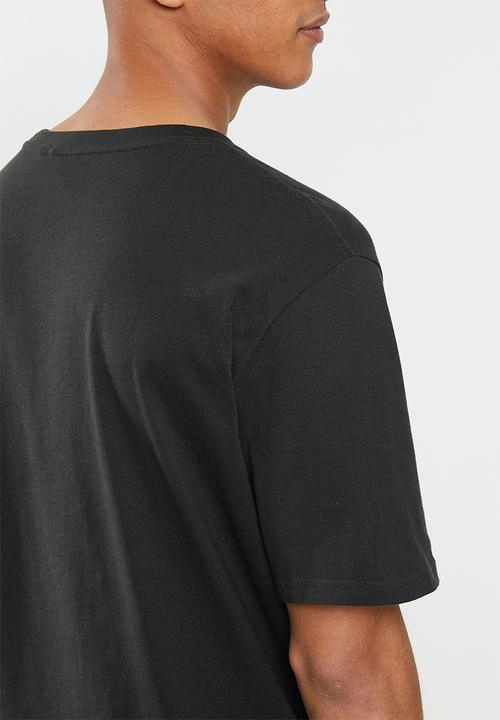 Cotton On - Noir rose tbar art T-shirt - black