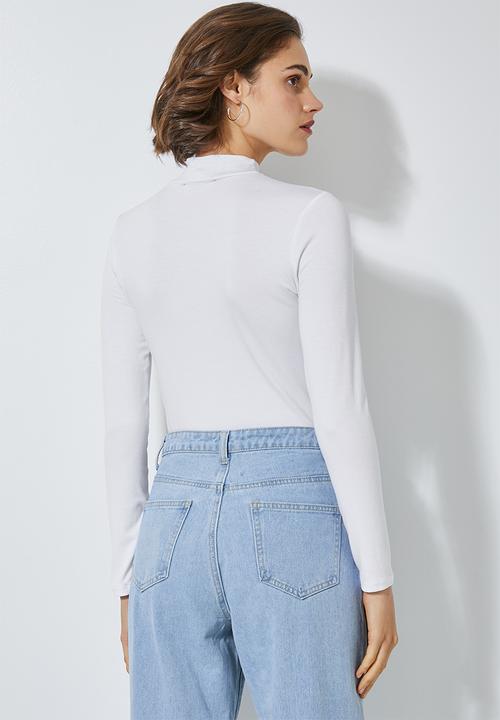 Superbalist - 2 Pack funnel neck tee - black & white