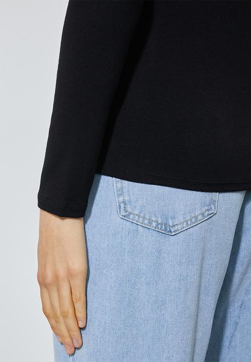 Superbalist - 2 Pack funnel neck tee - black & white