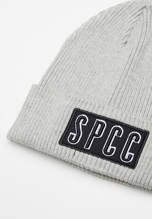 S.P.C.C - Belmont embroidered badge beanie - grey 