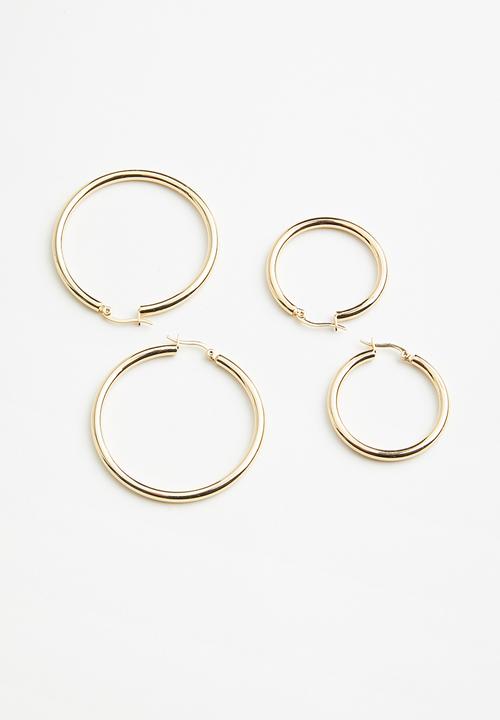 Keren Bella - Basic hoop 2 pack - gold