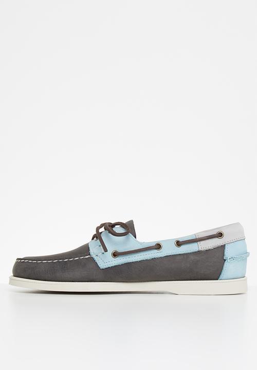 Sebago - Portland millstone - dark grey / light grey / turquoise