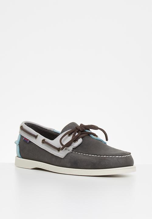 Sebago - Portland millstone - dark grey / light grey / turquoise