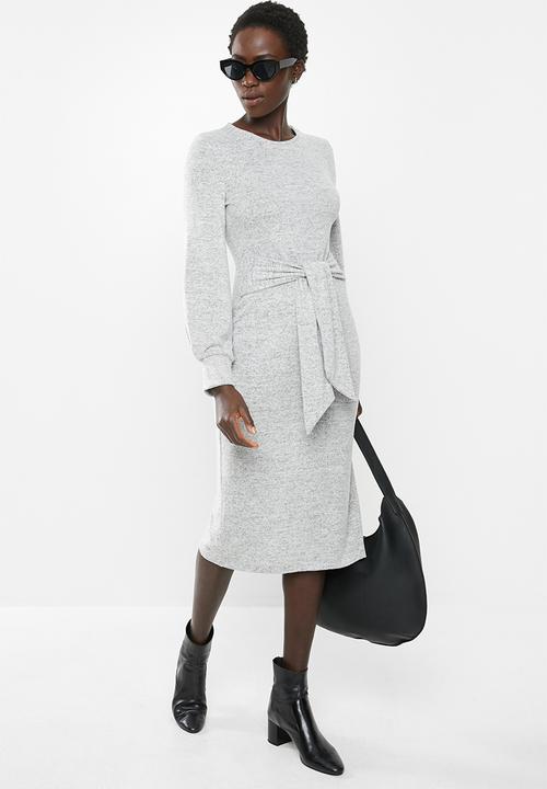 MILLA - Cut & sew tie dress - grey 