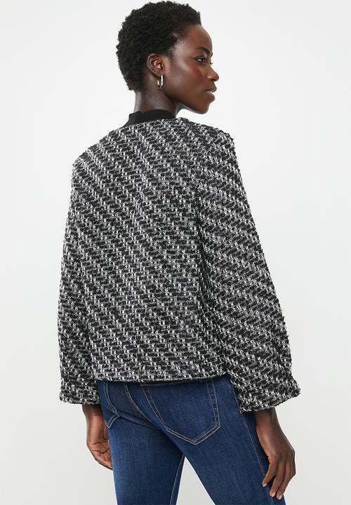 edit - Tweed jacket - black