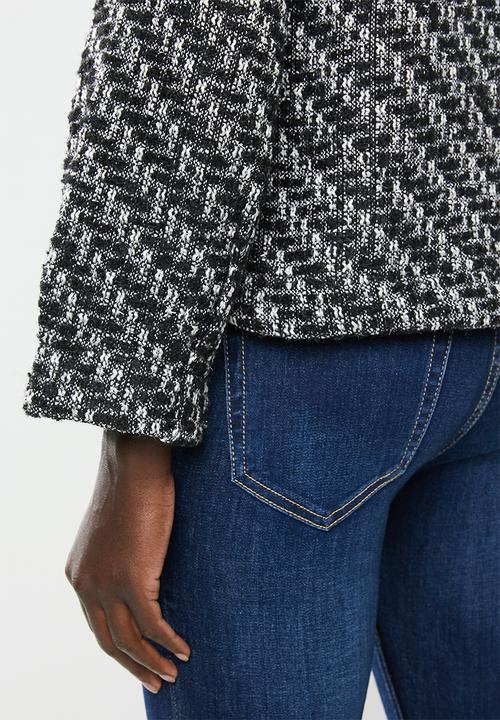edit - Tweed jacket - black
