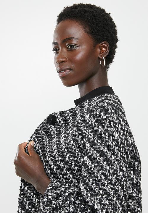 edit - Tweed jacket - black