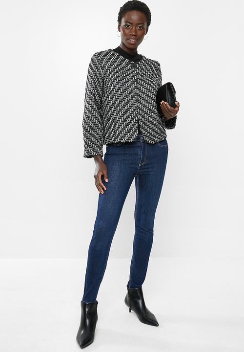edit - Tweed jacket - black