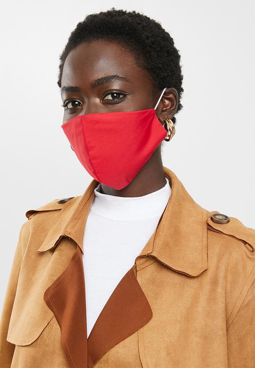 Superbalist - Pattern and plain mask 2 pack - multi 