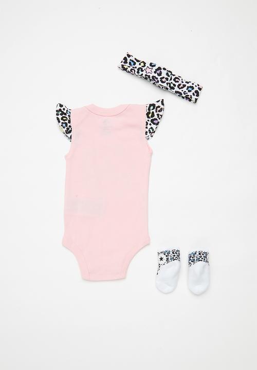 Converse - Girls flutter infant 3 pack set - multi 