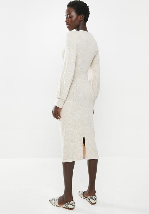MILLA - Cut & sew tie dress - neutral