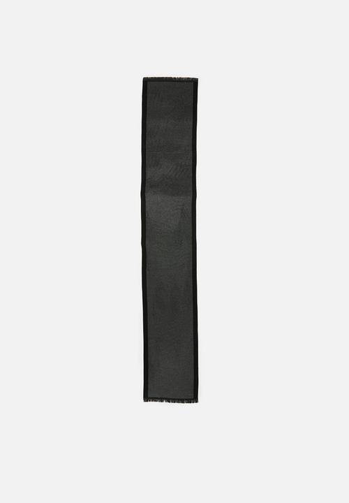 Superbalist - Jeffry scarf - black & grey 
