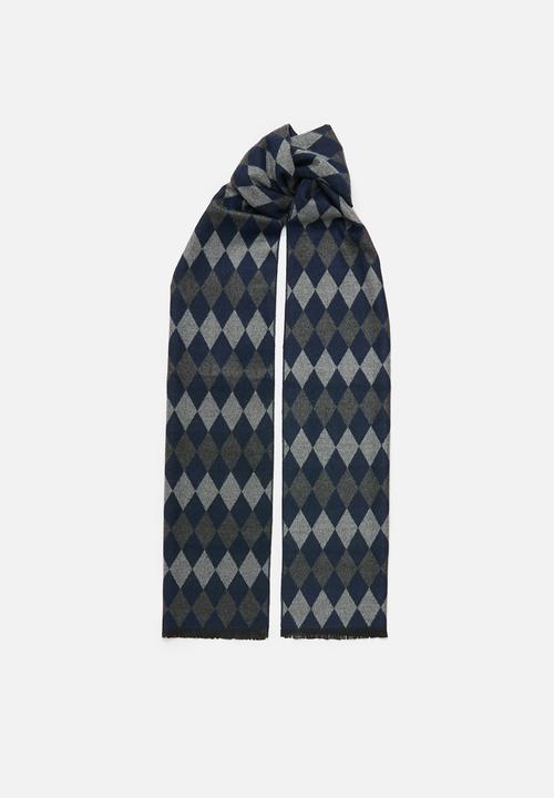 Superbalist - Rey scarf - navy & grey 