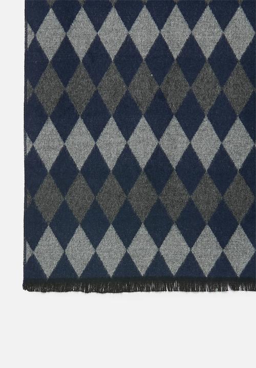 Superbalist - Rey scarf - navy & grey 