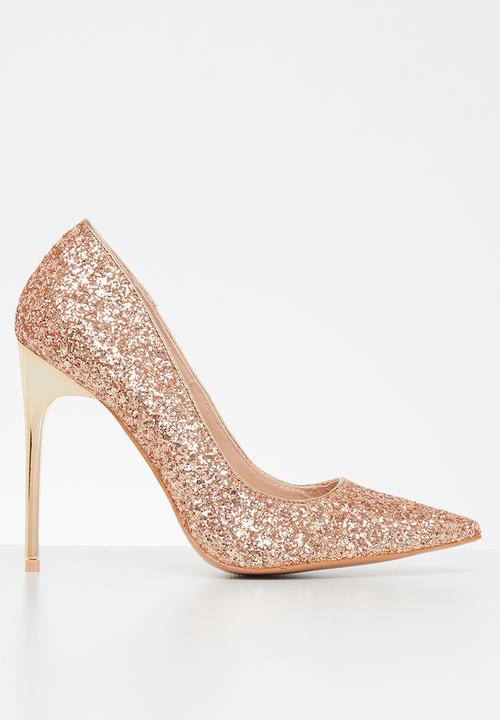 rose gold court shoes