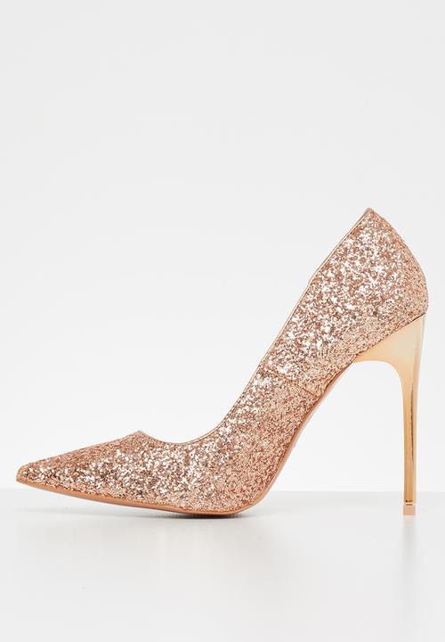 SISSY BOY - Glitz & glam court heel - rose gold