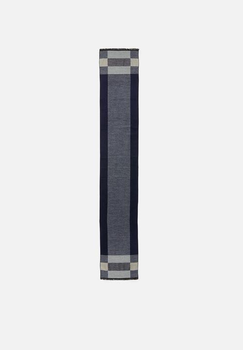 Superbalist - Klein scarf  - navy & grey 