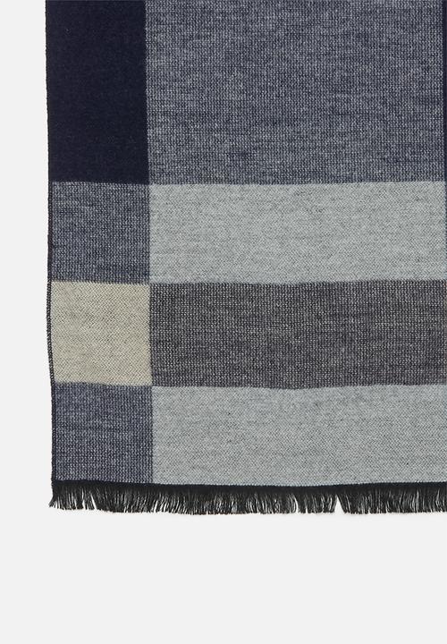 Superbalist - Klein scarf  - navy & grey 