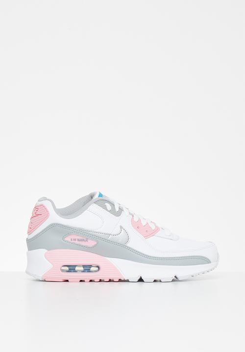 pink white and grey air max