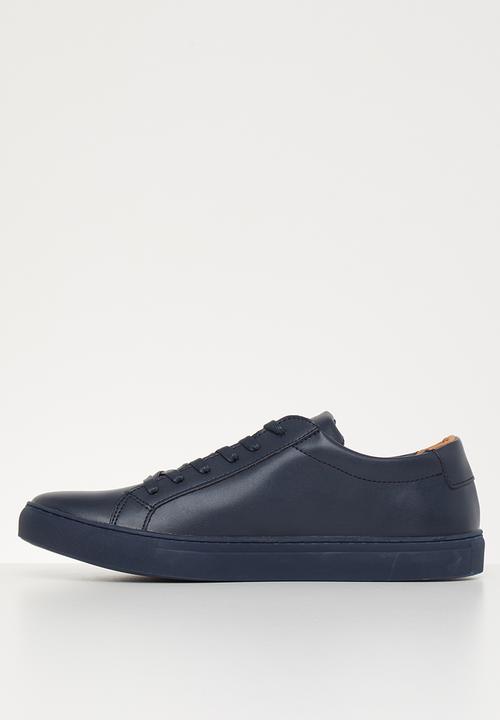 POLO - David plain vamp sneaker - navy