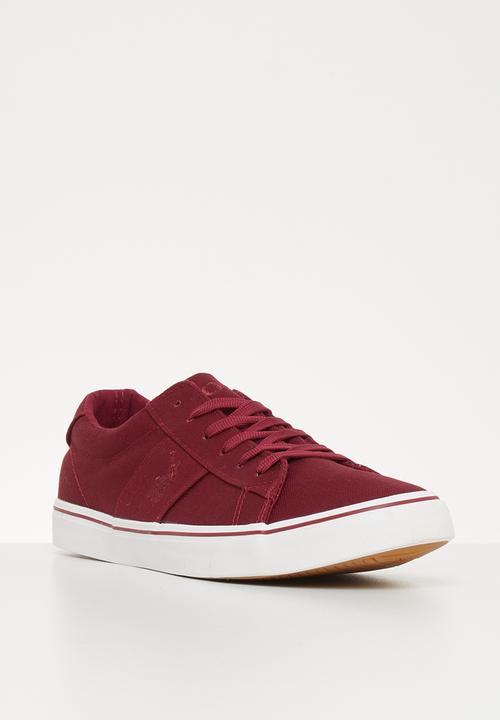 POLO - London canvas sneaker - burgundy