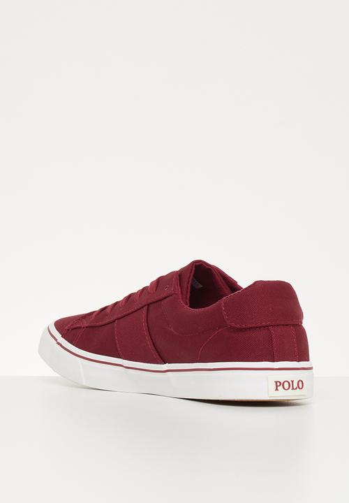 POLO - London canvas sneaker - burgundy